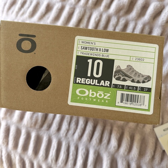 Oboz women’s Sawtooth ll Low (sawtooth 2) BLUE! Hiking boots. - Picture 3 of 13